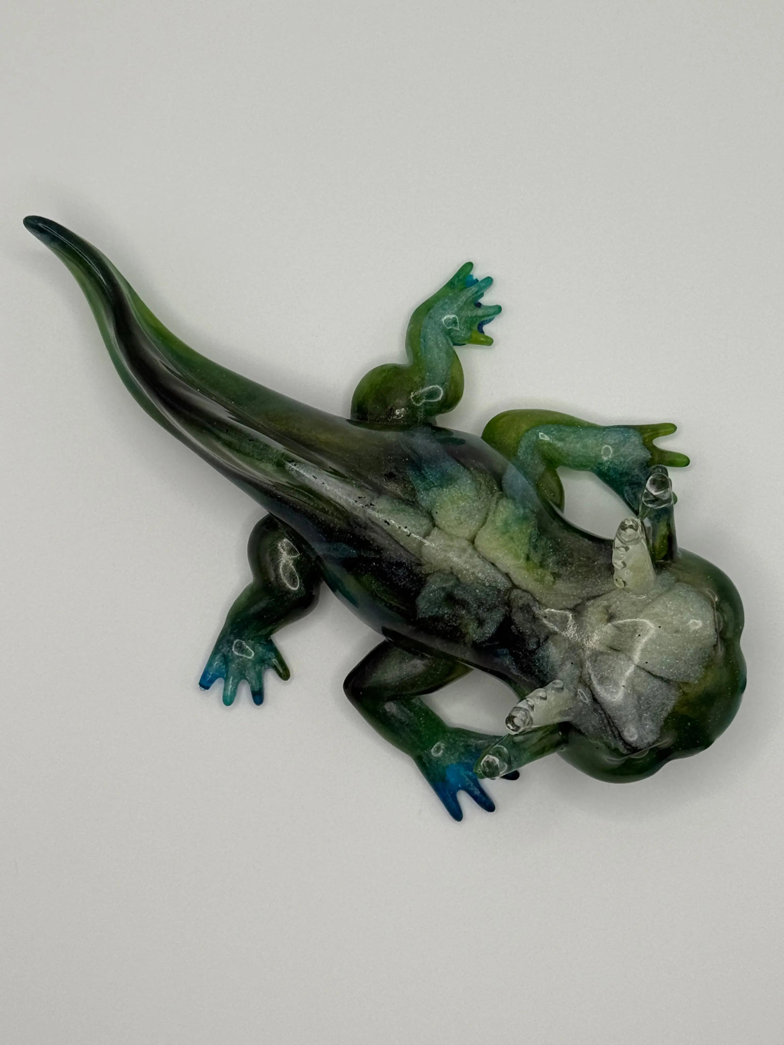 Resin Axolotl Pot Decor | Garden & Fishtank Art Peppered Moth Studios, LLC 