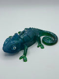 Resin Lizard Pot Decor | Garden & Fishtank Art Peppered Moth Studios, LLC 