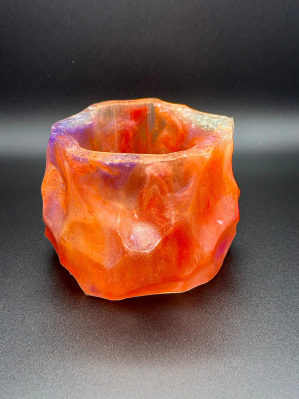October Skies at Mountain Loop | Octagonal Container | Vase | Planter Peppered Moth Studios