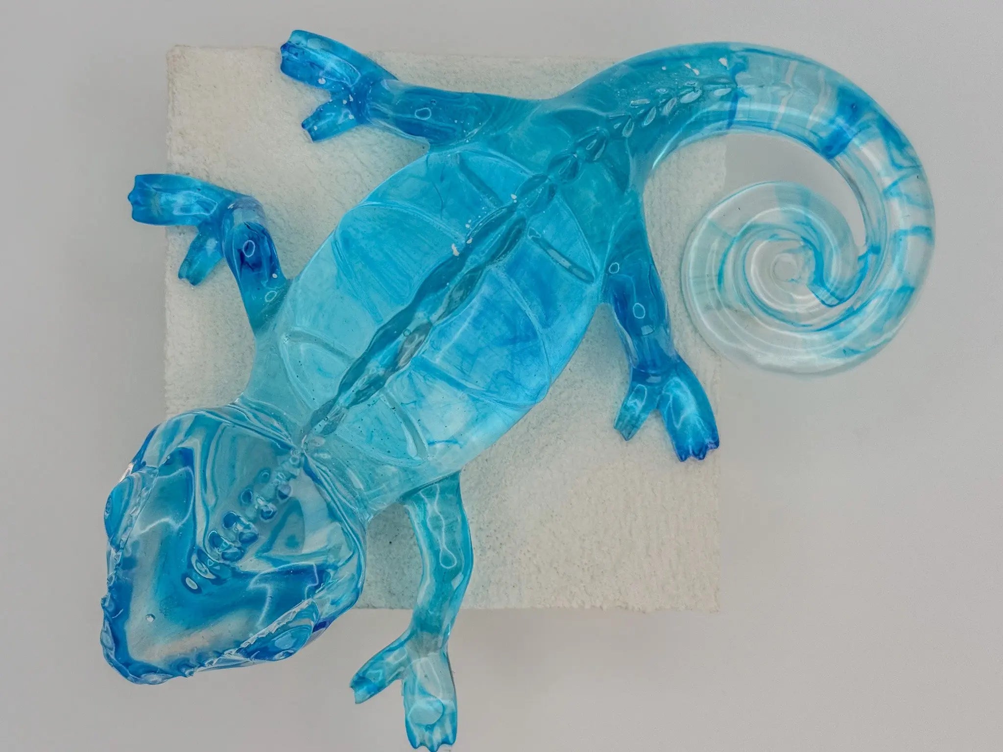 Lagoon Chameleon Resin Sculpture Peppered Moth Studios, LLC 