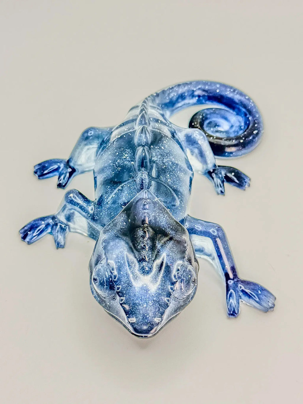 Moonstone Chameleon Resin Sculpture Peppered Moth Studios, LLC 
