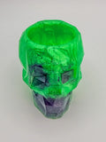 Kryptonite | Flourescent Green and Black | Geometric Skull Peppered Moth Studios, LLC 